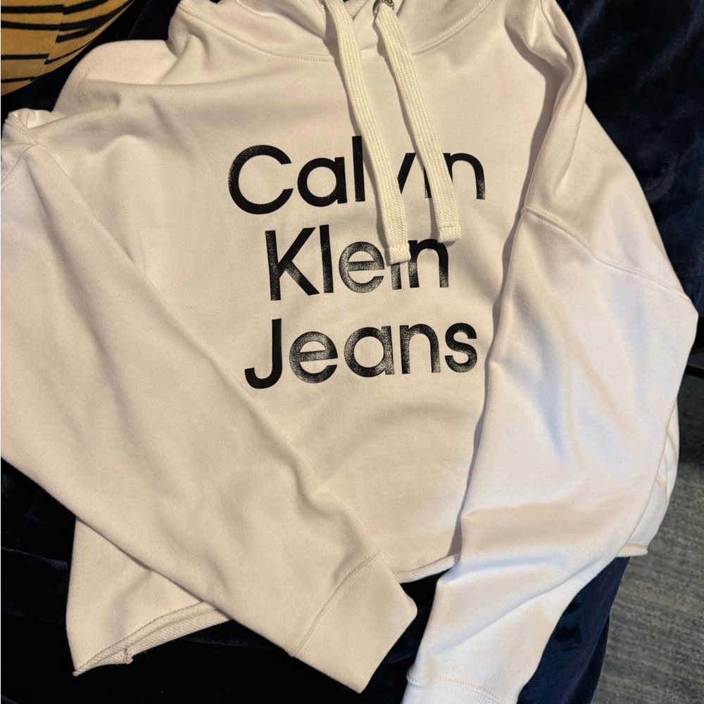 Calvin Klein Jeans White Hoodie for women